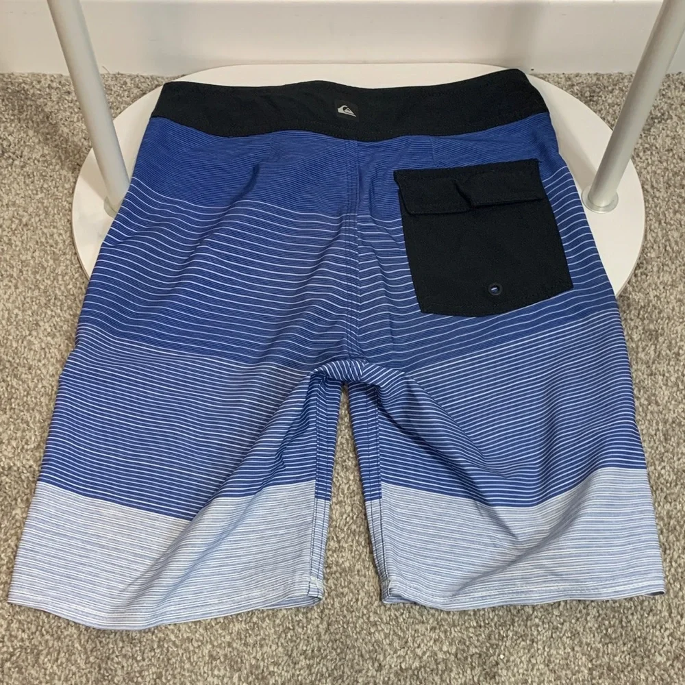 Quiksilver Kids‎ Blue and Black Swim Trunks